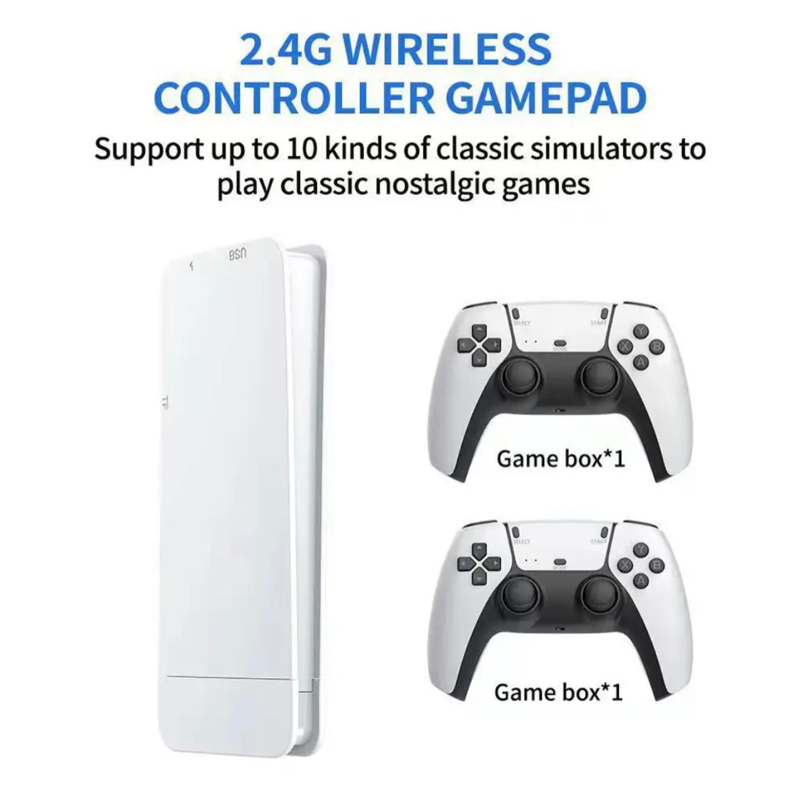 M15 4K HD Game Console with Double Wireless Controller, 4K Video Game Console, Handheld Game Player HD TV Game Stick M15 4K HD Game Console with Double Wireless Controller, 4K Video Game Console, Handheld Game Player HD TV Game Stick